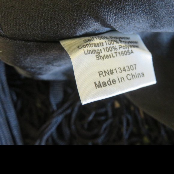 Revolve Line and Dot crop top long motion fringes Y2K style black size Large - Picture 5 of 7